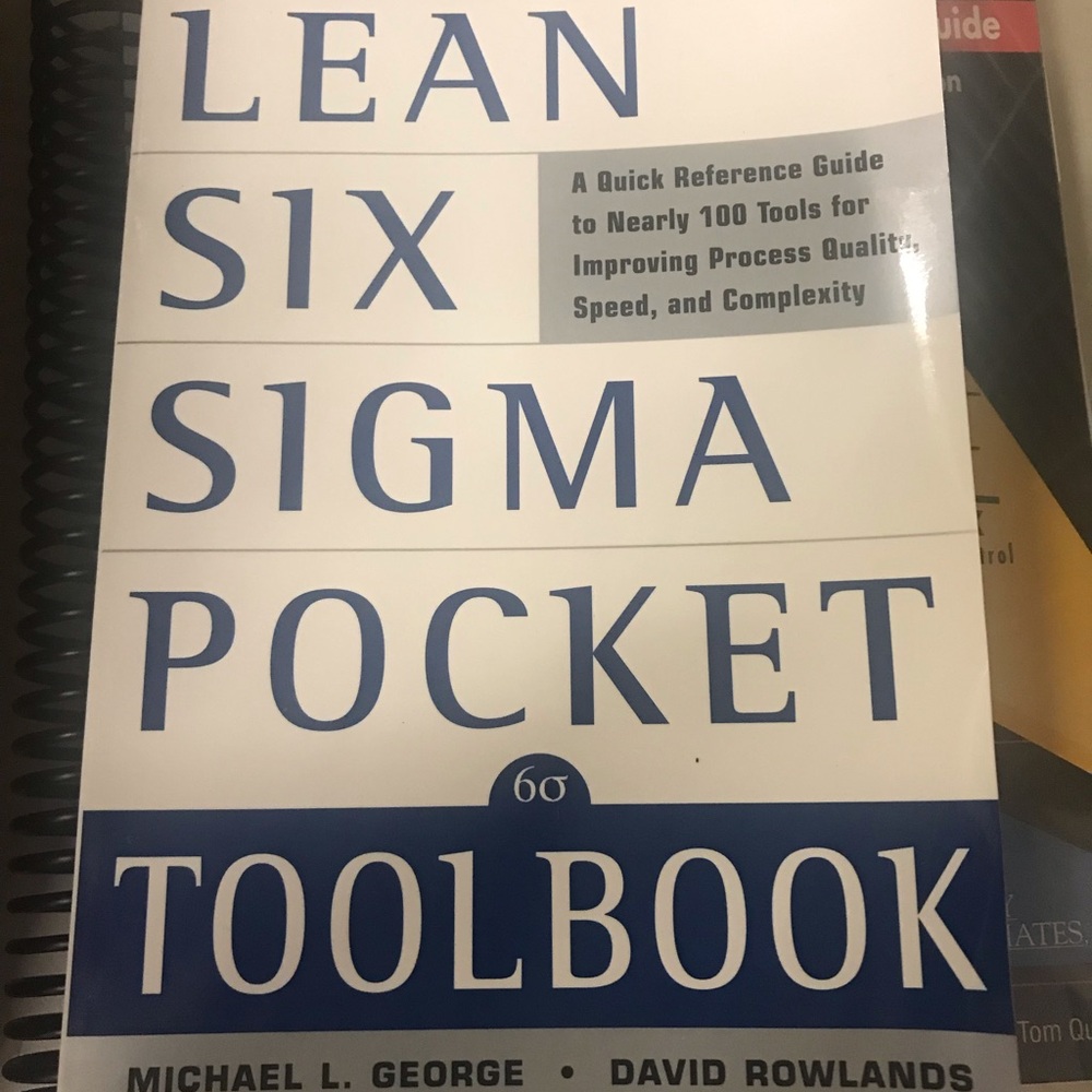 Lean six sigma pocket tool book